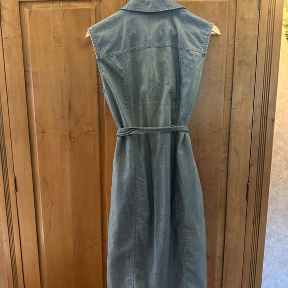 Jean Dress with Belt - Picture 2 of 3